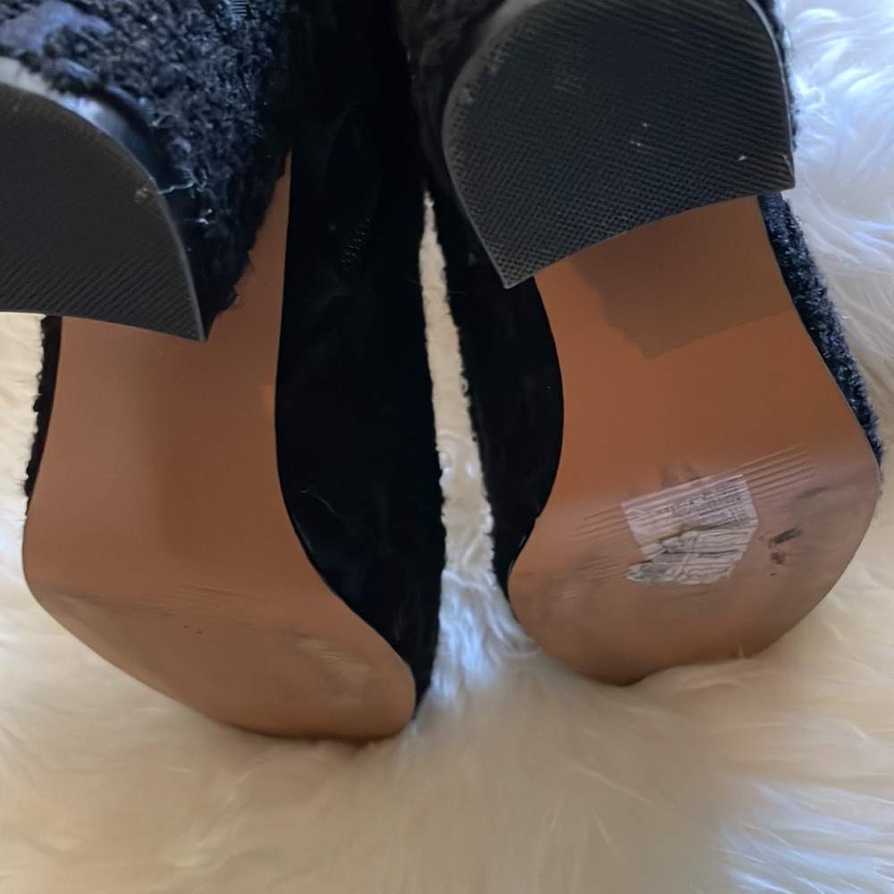 H&M Textured Block Heel Boot 39 - image 4